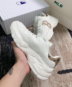 Giày MLB Bigball Chunky Mono Heel Boston Red Sox - Rep 1:1 Giay MLB Bigball Chunky Mono Heel Boston Red Sox white 1