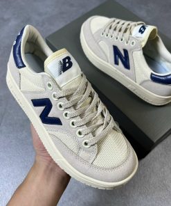 Giay New Balance 300 Beige Navy replica 2