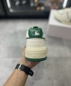 giay MLB Chunky Liner New York Yankees White Green likeauth 11