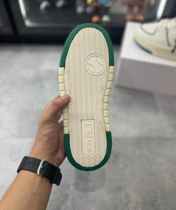 giay MLB Chunky Liner New York Yankees White Green likeauth