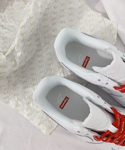 Giày Nike Air Force 1 Low Supreme 'White' - Siêu Cấp giay nike air force 1 supreme 5