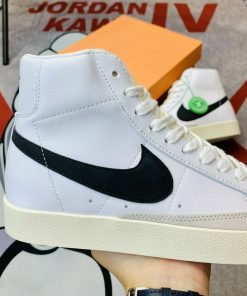 giay nike blazer mid 77 vintage white black 4