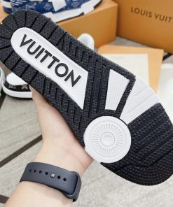 Giày Louis Vuitton Trainer 'White Black'