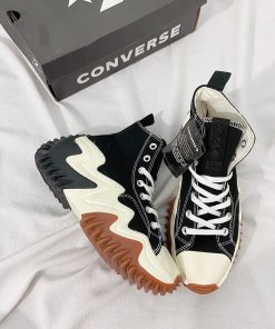 giay converse run star motion black gum honey replica 4