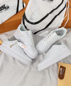 giay nike air force 1 louis vuitton white 2