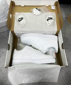 giay nike air force 1 low all white gs likeauth 4