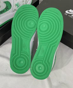 giay nike air force 1 low louis vuitton white green like auth