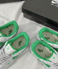 giay nike air force 1 low louis vuitton white green like auth 7