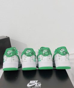 giay nike air force 1 low louis vuitton white green like auth 8