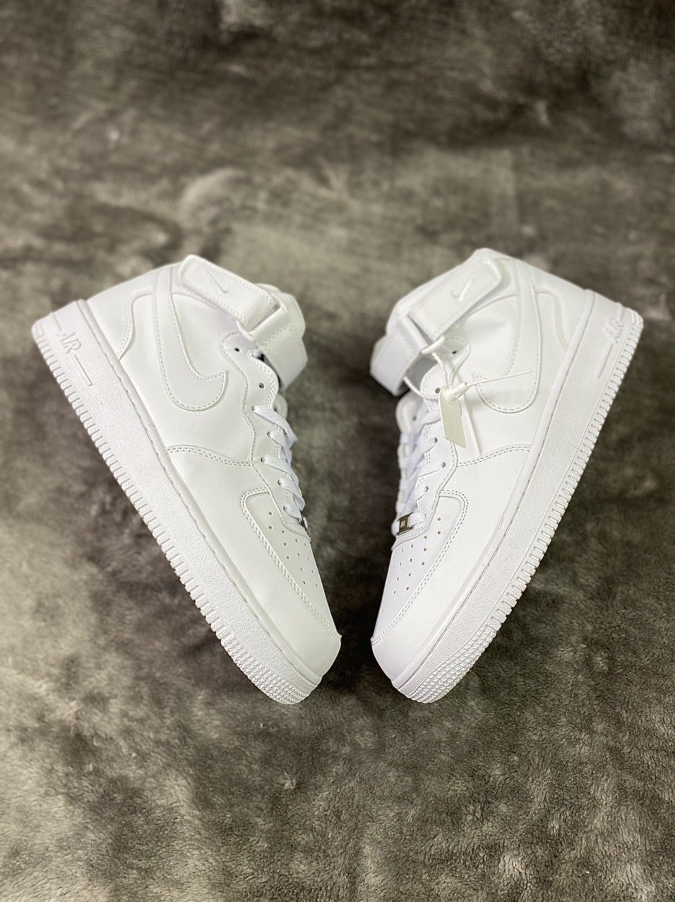 Giày Nike Air Force 1 Mid 'All White' - Like Auth AF1 Mid All White _yoyo1sneaker