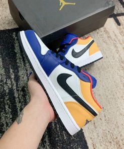 giay nike air jordan low blue yellow sieu cap44