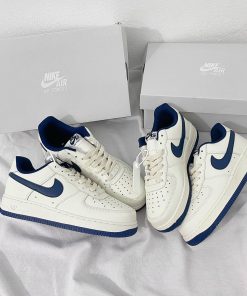Giày Nike Air Force 1 Low Cream Navy - Like Auth giay nike air force 1 white navy like auth 2