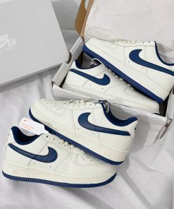 Giày Nike Air Force 1 Low Cream Navy - Like Auth giay nike air force 1 white navy like auth 3