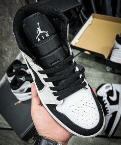 Giày Nike Air Jordan 1 Mid Tuxedo Like Auth giay nike air jordan mid tuxedo likeauth 07