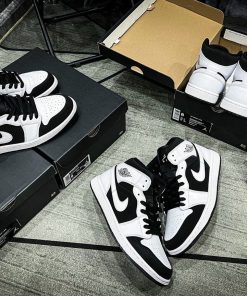 Giày Nike Air Jordan 1 Mid Tuxedo Like Auth giay nike air jordan mid tuxedo likeauth 2