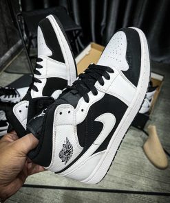 Giày Nike Air Jordan 1 Mid Tuxedo Like Auth giay nike air jordan mid tuxedo likeauth 5