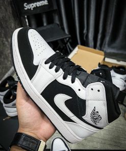 Giày Nike Air Jordan 1 Mid Tuxedo Like Auth giay nike air jordan mid tuxedo likeauth 6