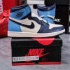 giay sneaker nike air jordan 1 high obisidan like auth1010