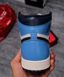 giay sneaker nike air jordan 1 high obisidan like auth33