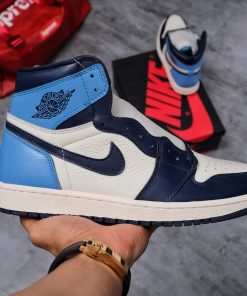 giay sneaker nike air jordan 1 high obisidan like auth99