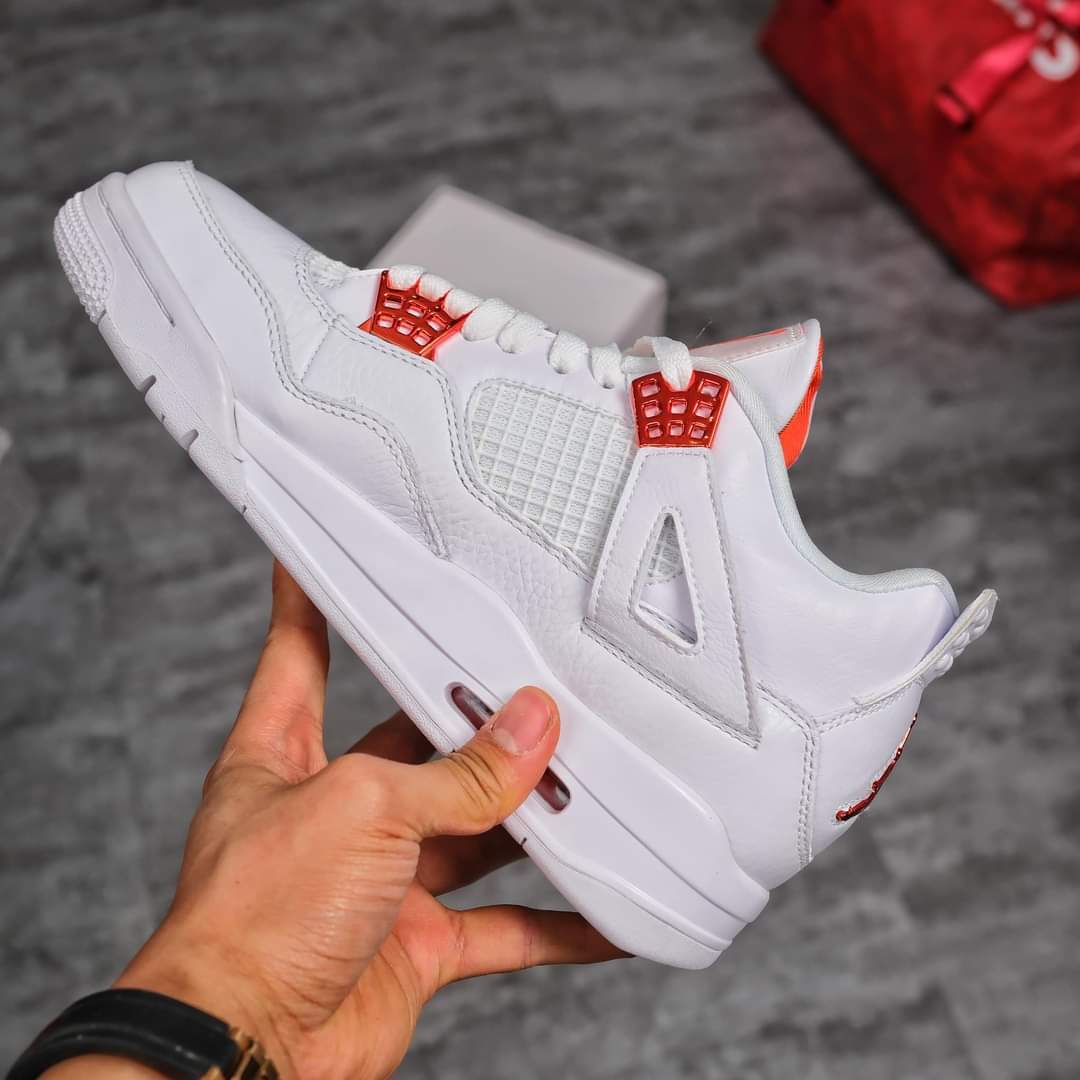 Giày Nike Air Jordan 4 Military Pack White Red Like Auth Nike Air Jordan 4 Military Pack White Red