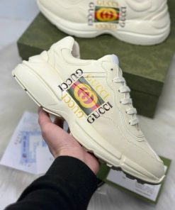 gucci rhyton logo ivory like auth 4