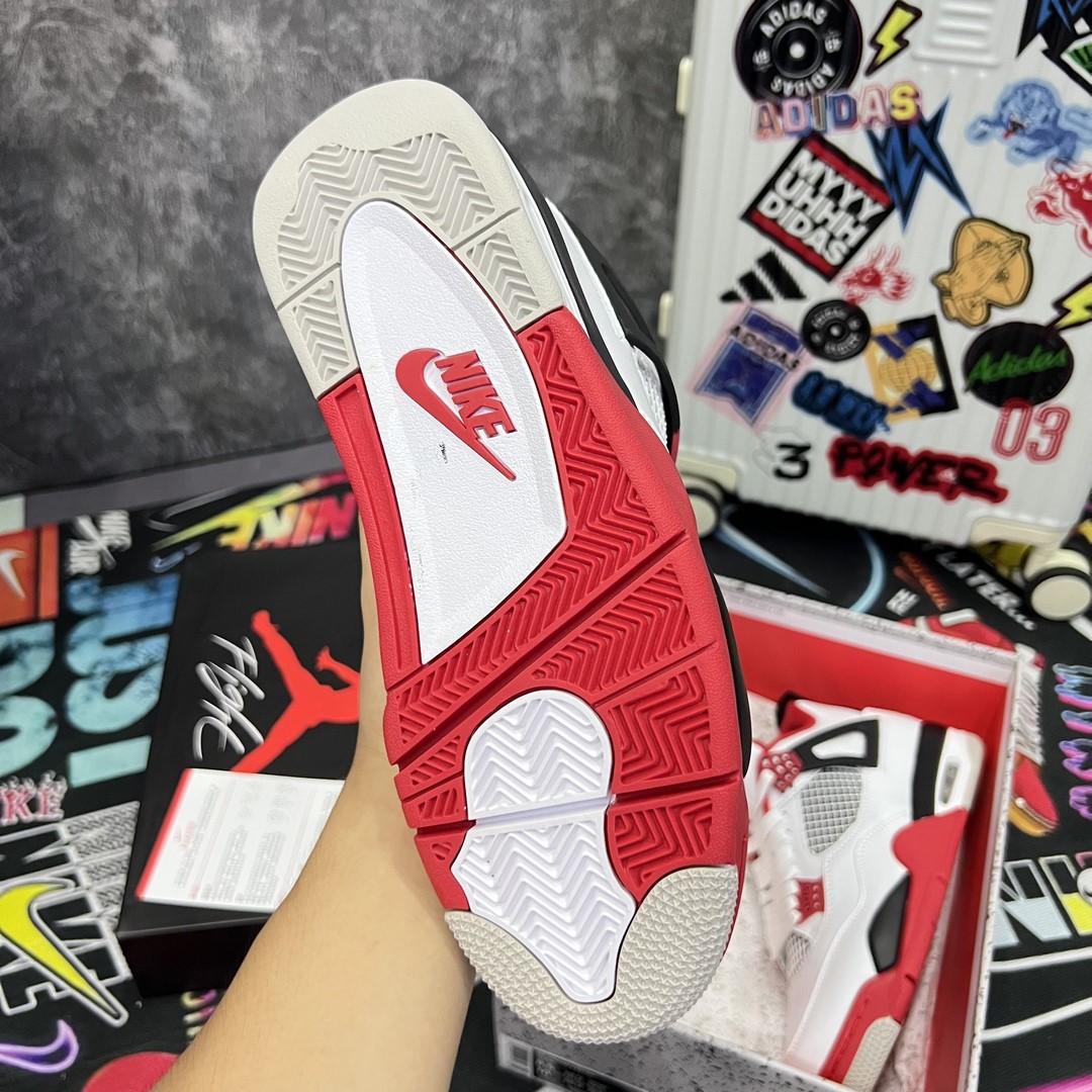 Giày Nike Air Jordan 4 Retro Fire Red Best Quality Giày Jordan 4 Retro Fire Red