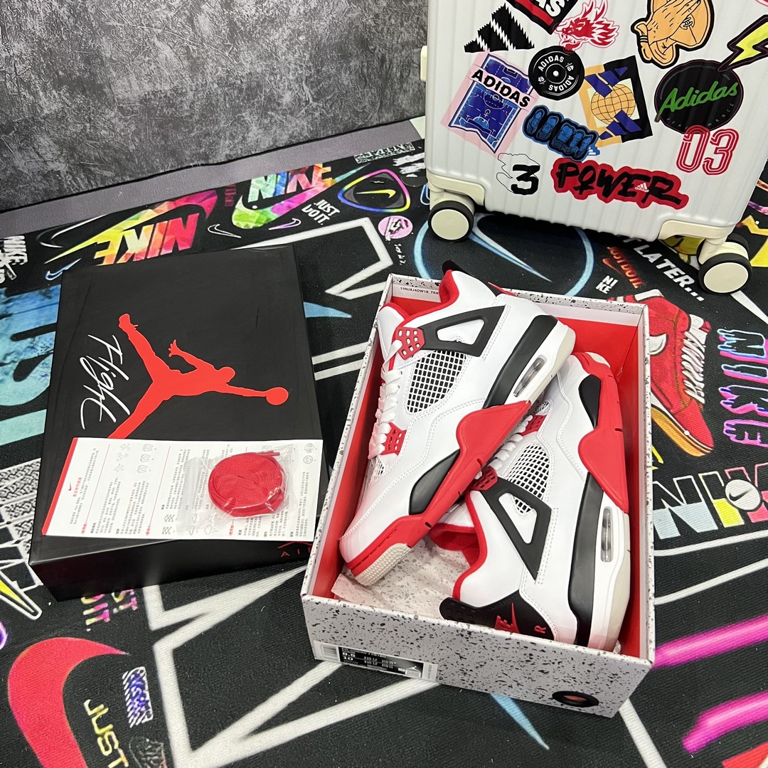Giày Nike Air Jordan 4 Retro Fire Red Best Quality Giày Jordan 4 Retro Fire Red