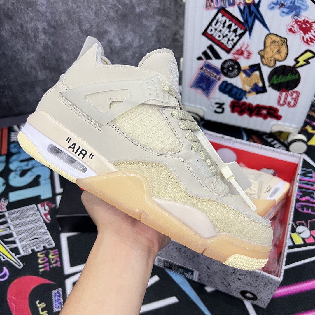 Giày Nike Air Jordan 4 Retro Off-White - Best Quality nike air jordan 4 retro off white best qualiy11