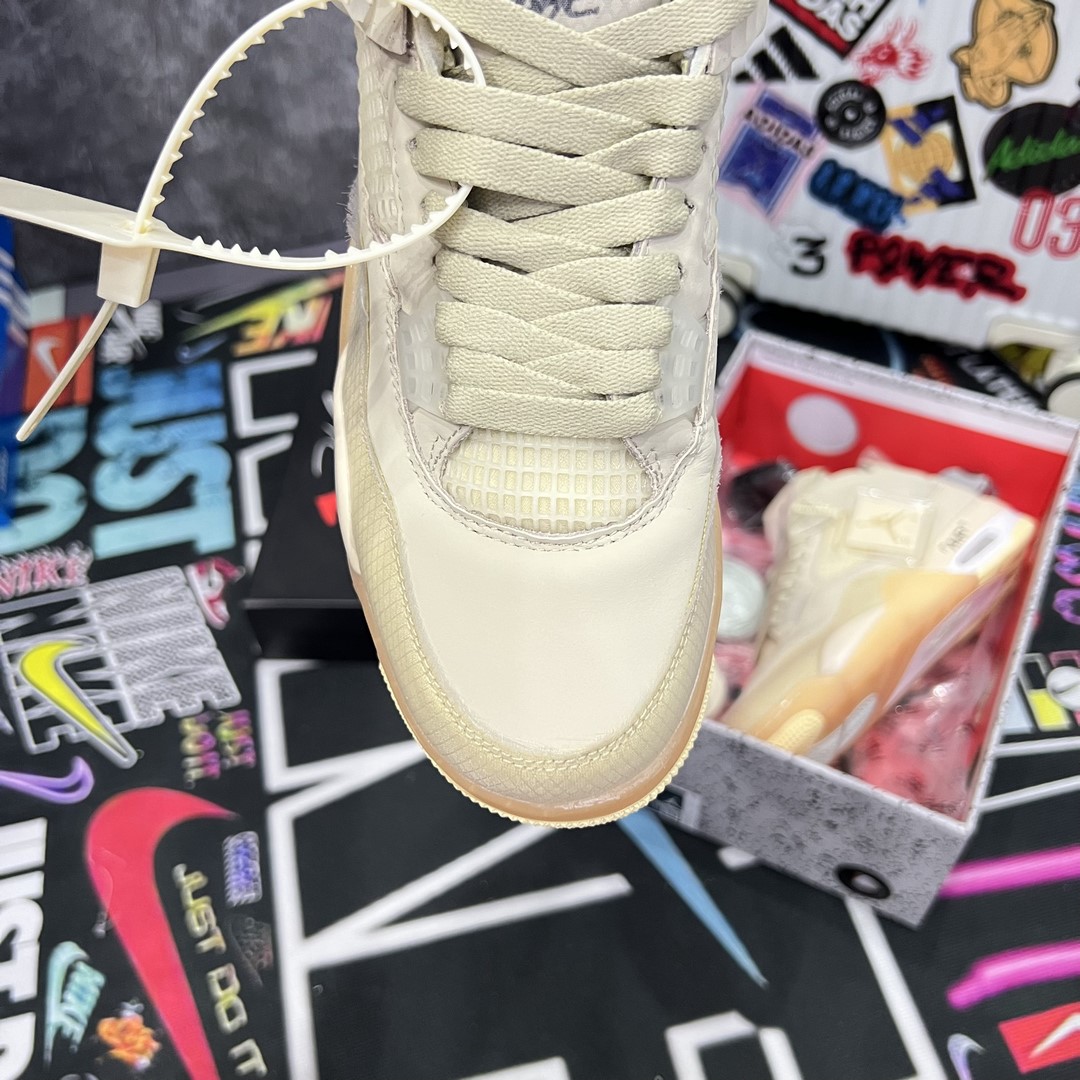 Giày Nike Air Jordan 4 Retro Off-White - Best Quality Giày Jordan 4 Retro Off-White