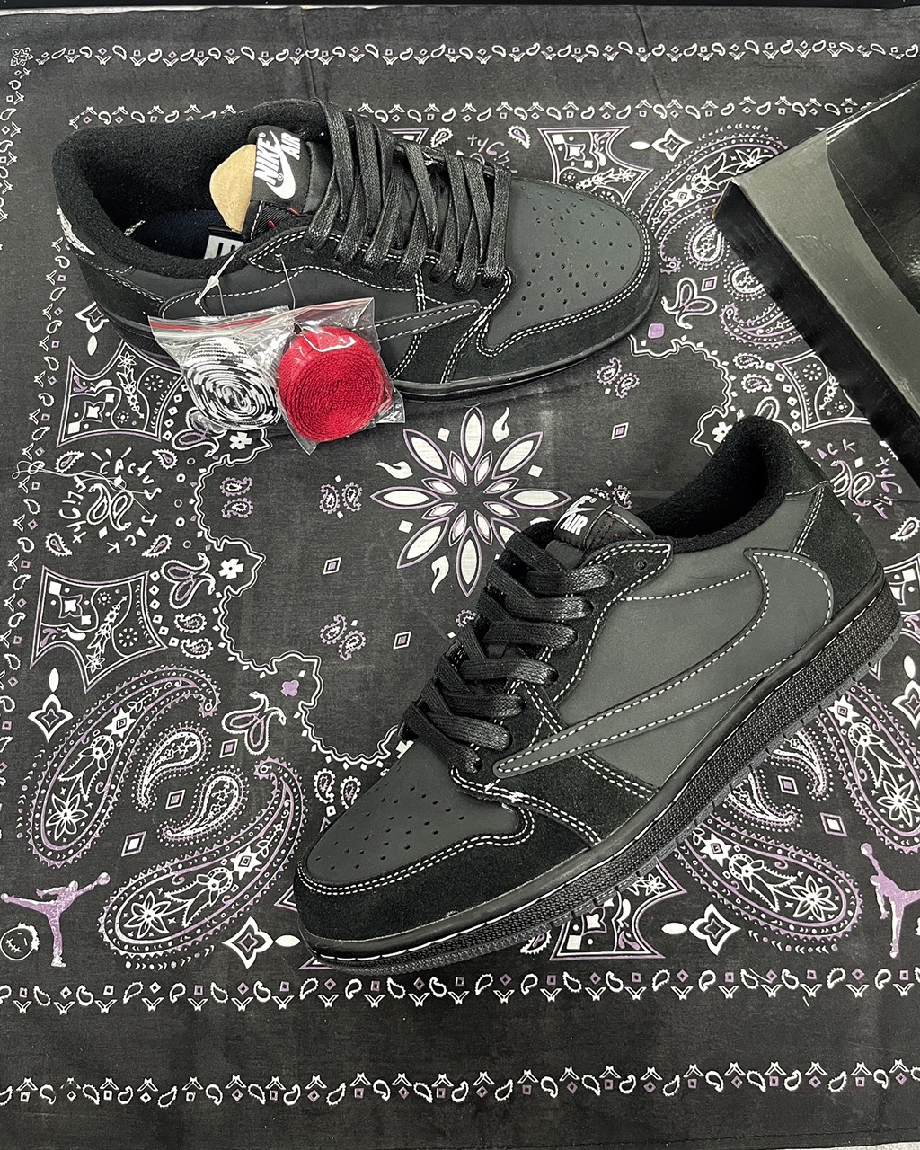 Giày Nike Travis Scott x Air Jordan 1 Low OG SP ‘Black Phantom’ giày Jordan 1 Low 'Black Phantom'