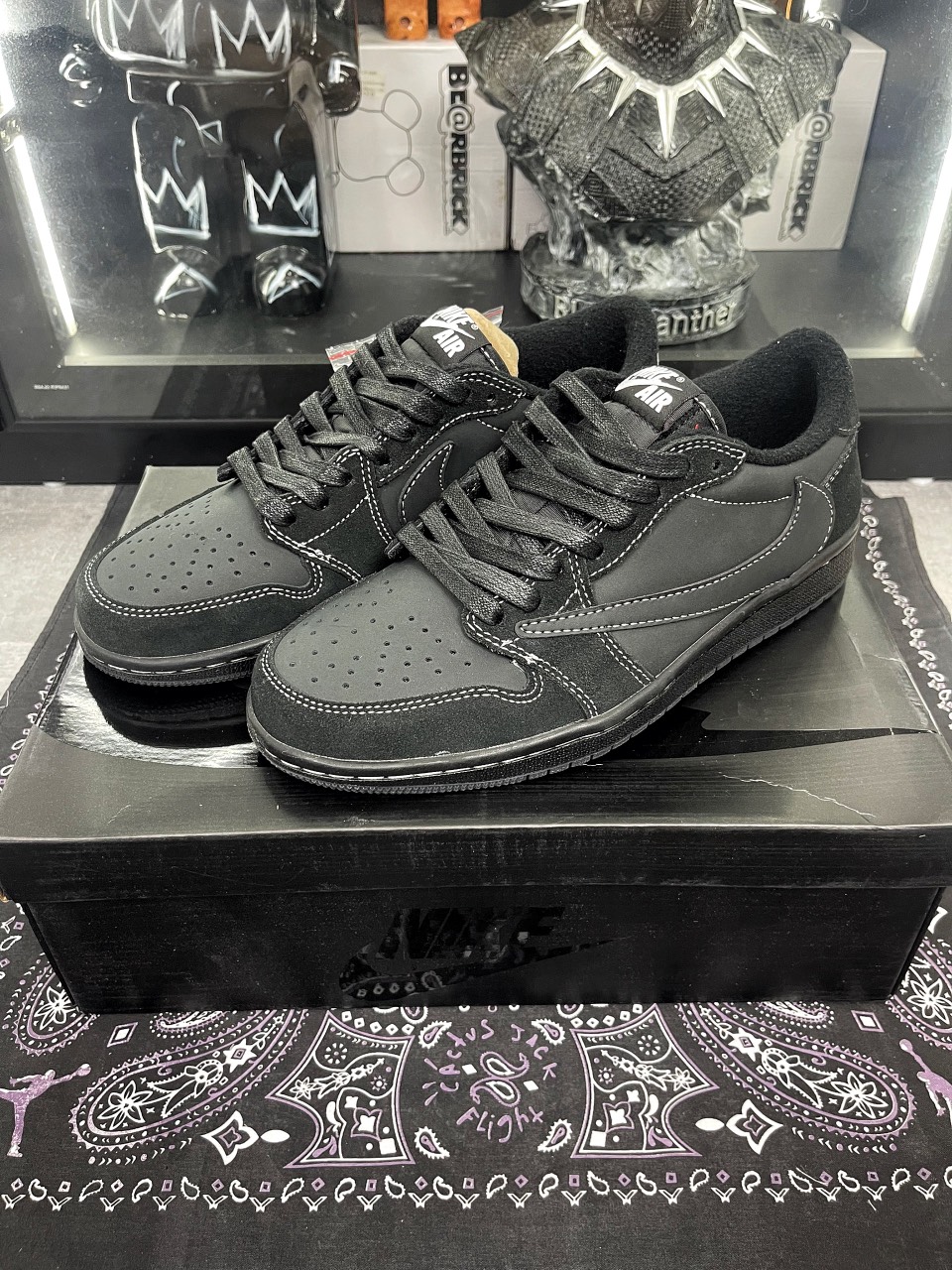 Giày Nike Travis Scott x Air Jordan 1 Low OG SP ‘Black Phantom’ z4174361202266 925f6bdafe54af210804e62dbe5c1626