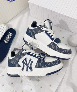 Giày MLB Chunky Liner Mid Denim New York Yankees 'D.Navy'