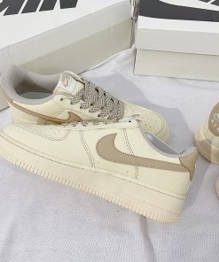 Giày Nike Force 1 Low "Canvas Coconut Milk" - Like Auth giay nike air force 1 canvas cocount Milk replica 5