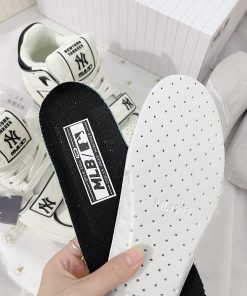 Giày MLB Chunky Liner Mid New York Yankees 'White Black' - Best Quality MLB Mid White Black_yoyo1sneaker