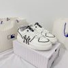giay sneaker mlb chunky liner monogram ny white black like auth 1