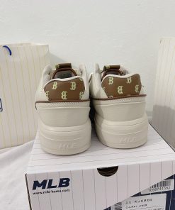 Giày MLB Chunky Liner Monogram Boston Red Sox Yankees ‘Brown’ - Like Auth mlb chunky liner monogram boston red sox brown like auth 8