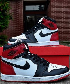 giay sneaker nike air jordan 1 high black toe like auth13