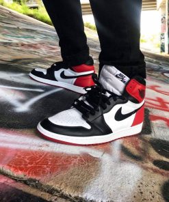 giay sneaker nike air jordan 1 high black toe like auth7