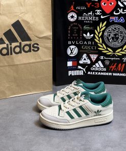 Giày Adidas Forum White Black Green - Siêu Cấp giay adidas forum white green sieu cap1