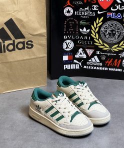 Giày Adidas Forum White Black Green - Siêu Cấp giay adidas forum white green sieu cap2