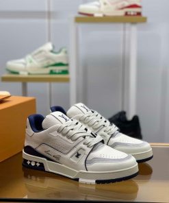 Louis Vuitton Trainer 54 White Navy - Best Quality giay louis vuition navy best quality 3