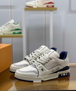Louis Vuitton Trainer 54 White Navy - Best Quality giay louis vuition navy best quality 6