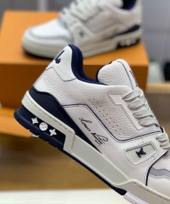 Louis Vuitton Trainer 54 White Navy - Best Quality Louis Vuitton Trainer 54 White Navy_yoyo1sneaker