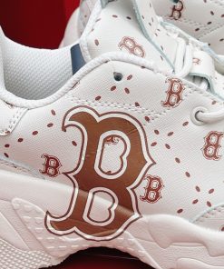 Giày MLB Big Ball Chunky Saffiano Diamond Monogram Boston Red Sox