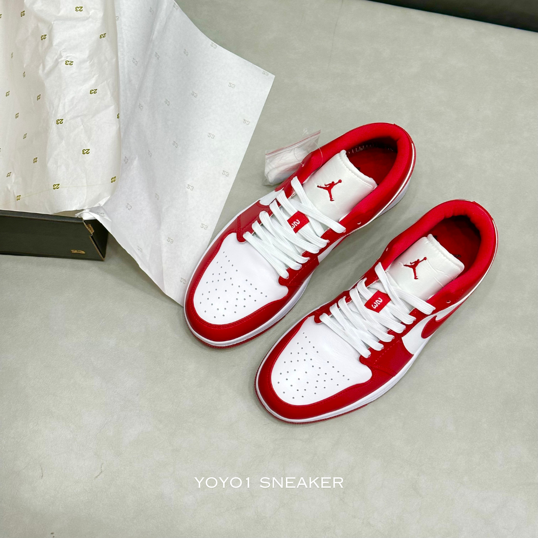 Giày Nike Air Jordan 1 Low Gym Red Like Auth Giày Nike Air Jordan 1 Low Gym Red Like Auth