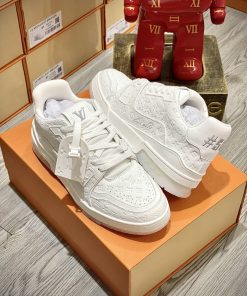 Giày Louis Vuitton Trainer Trắng - Best Quality giay lv trainer trang best quality11