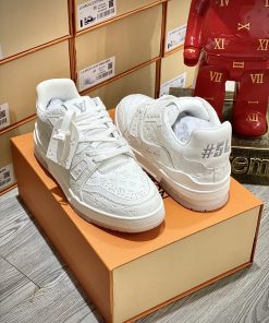 Giày Louis Vuitton Trainer Trắng - Best Quality giay lv trainer trang best quality1111