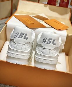 Giày Louis Vuitton Trainer Trắng - Best Quality giay lv trainer trang best quality1414