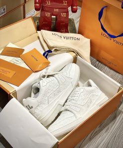 Giày Louis Vuitton Trainer Trắng - Best Quality giay lv trainer trang best quality33